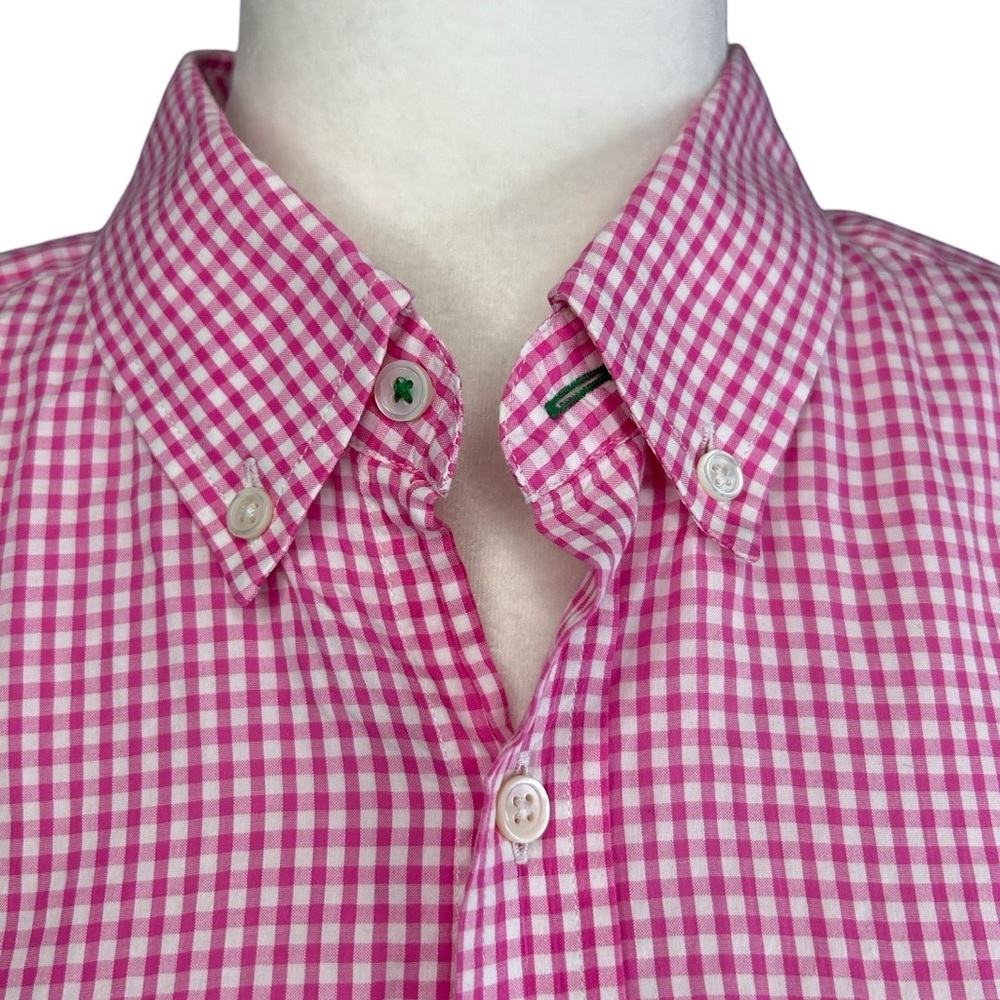 J Mclaughlin Windowpane Button Down Shirt Large P… - image 6